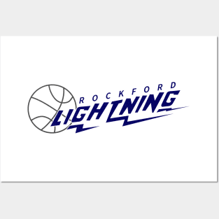 Vintage Rockford Lightning Basketball Posters and Art